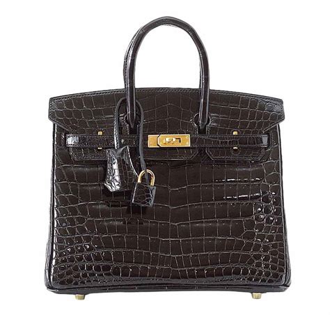 hermes birkin bag 25cm|Hermes Birkin 25 black crocodile.